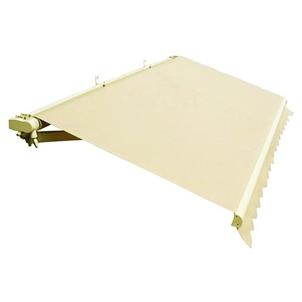 Aleko Retractable 13 x 10 Feet Patio Awning Canopy Ivory Color AW13X10IVORY29-UNB